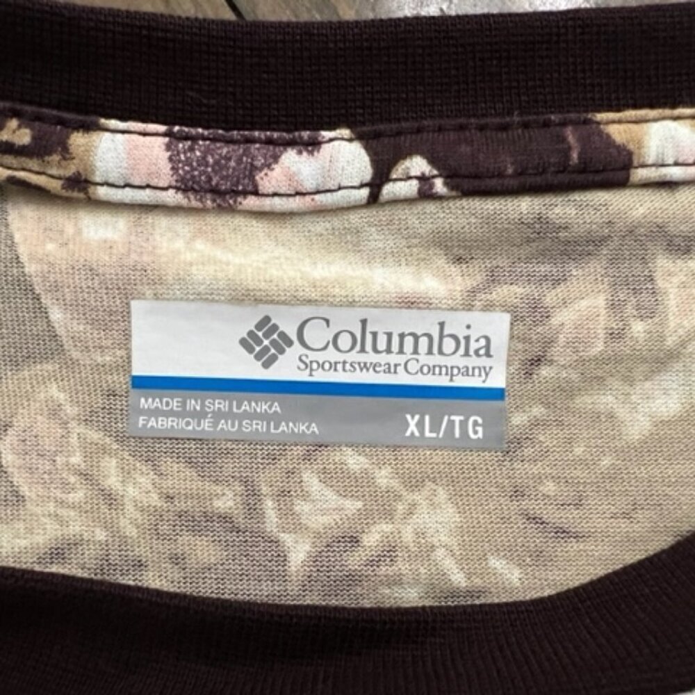Columbia North Cascades Long Sleeve Cropped Top Brown Floral Size XL - Picture 5 of 6